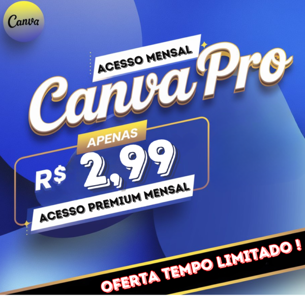 CANVA PRO ACESSO PREMIUM (30 DIAS)
